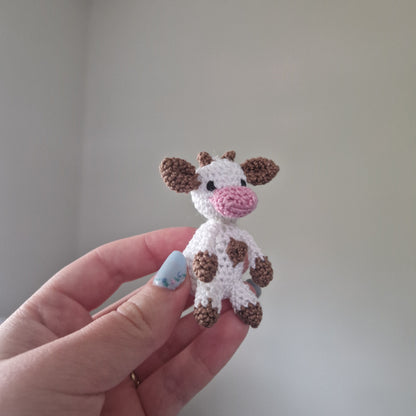Microcrochet cow crochet plushie