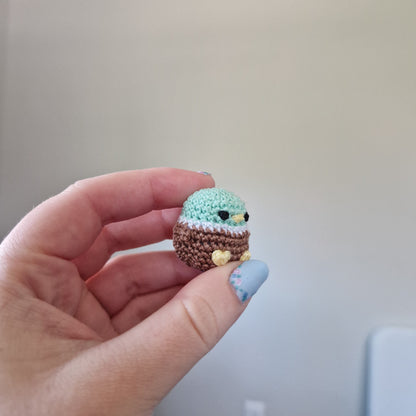 Microcrochet duck crochet plushie