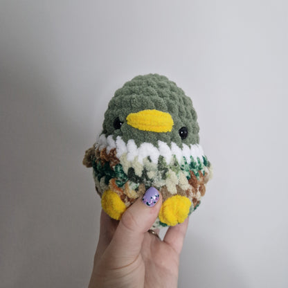 Mallard duck small crochet plushie
