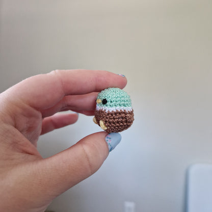 Microcrochet duck crochet plushie