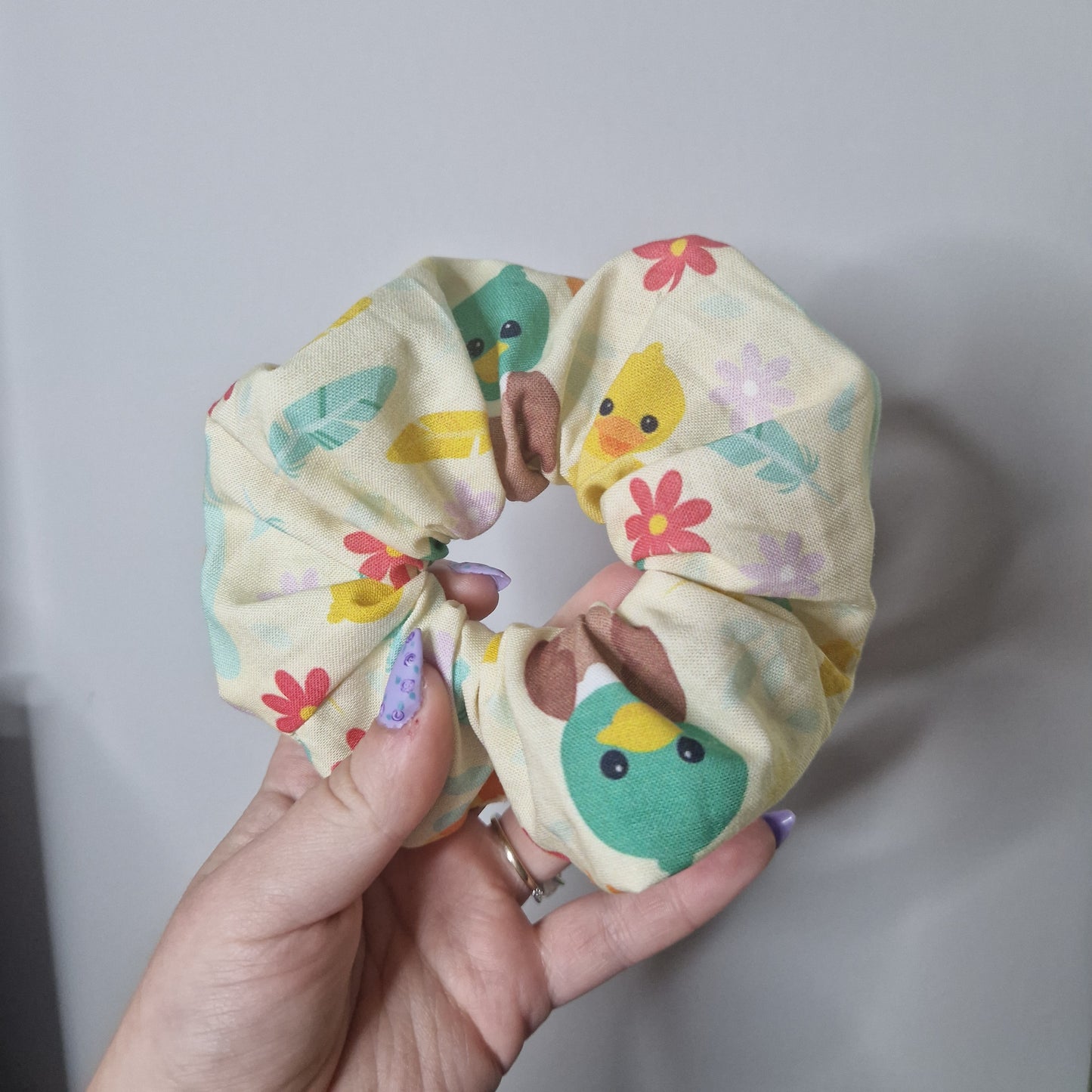 Duck cotton hair scrunchie