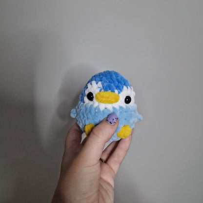 Blue penguin small crochet plushie
