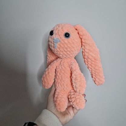 Pink bunny rabbit crochet plushie