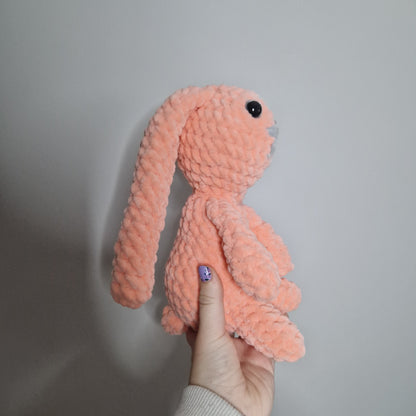 Pink bunny rabbit crochet plushie