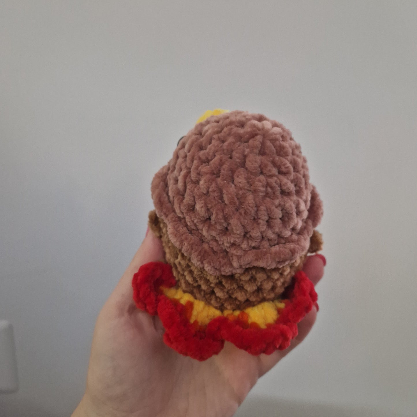 Brown turkey crochet plushie