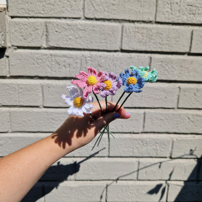 Daisy microcrochet stem - ready to ship