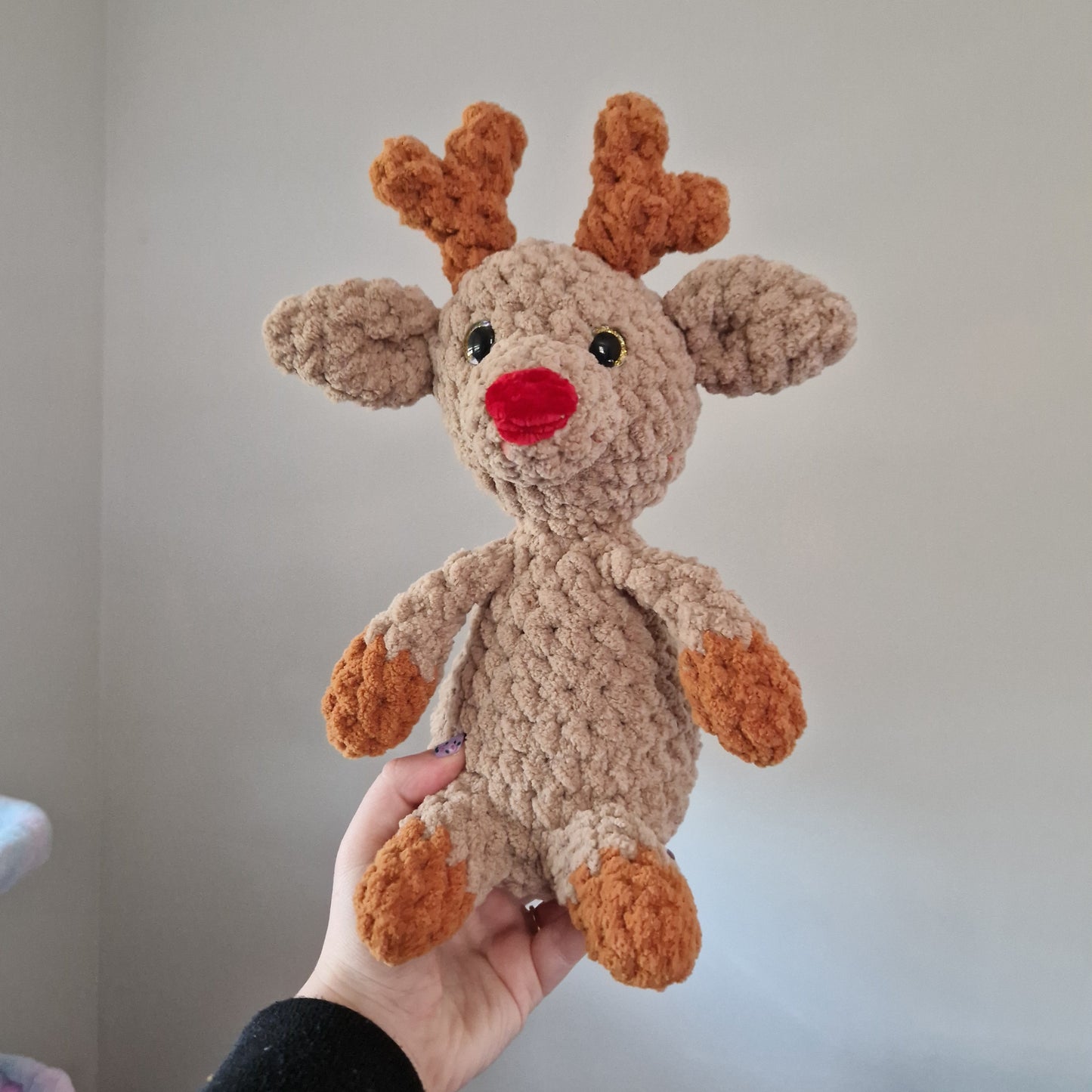 Reindeer crochet plushie