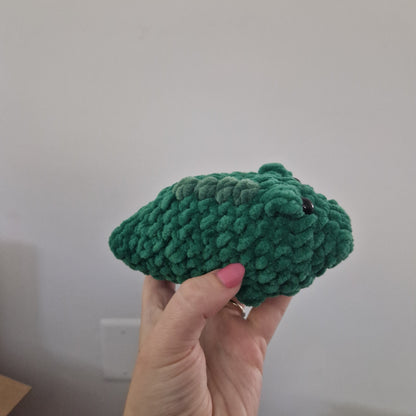 Dark green alligator / crocodile crochet plushie