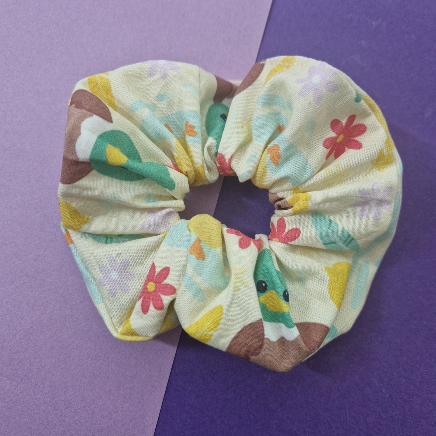 Duck cotton hair scrunchie