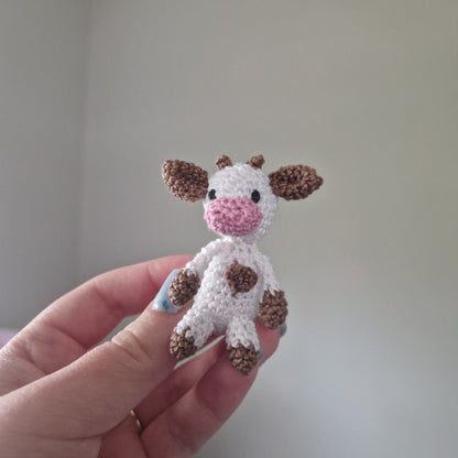 Microcrochet cow crochet plushie