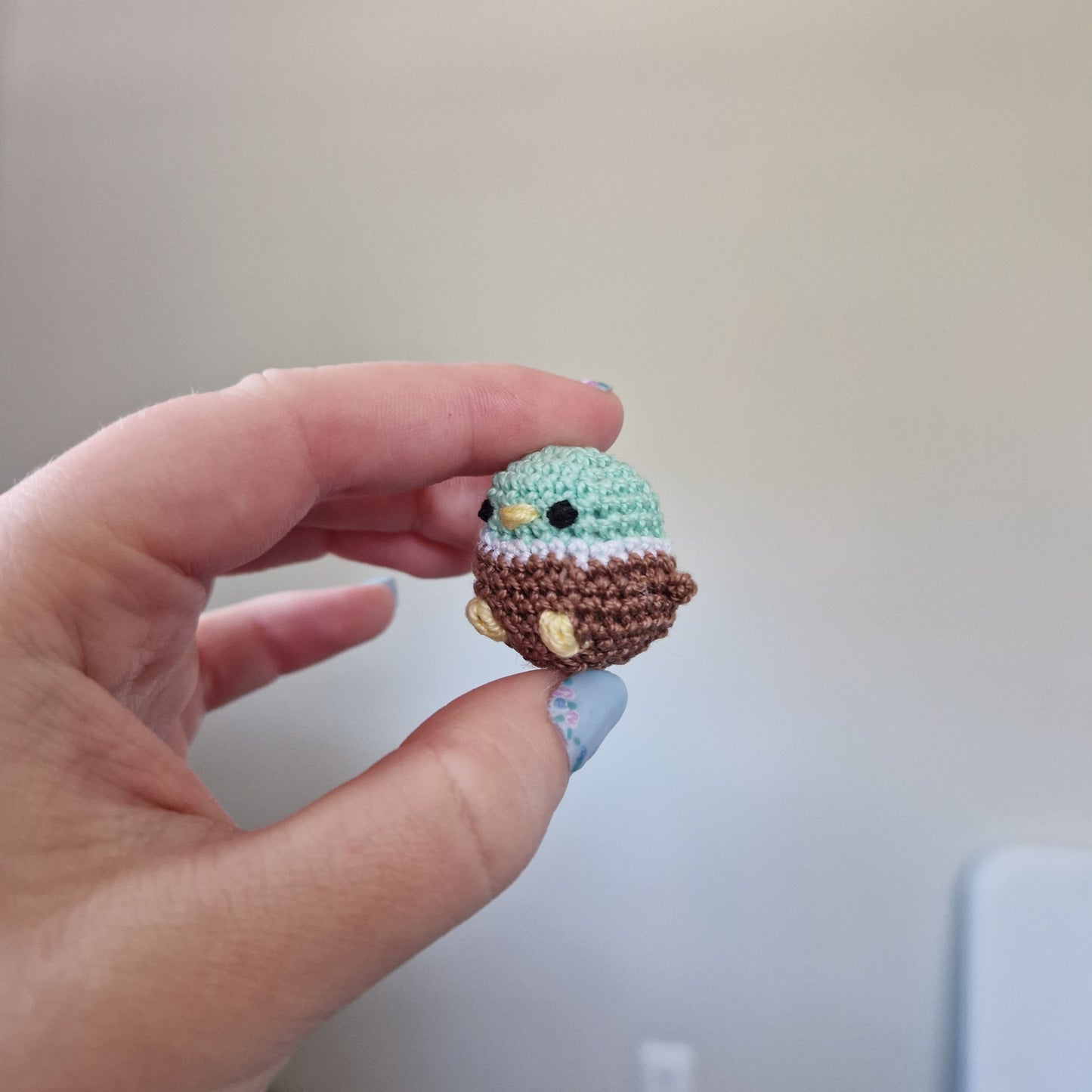 Microcrochet duck crochet plushie