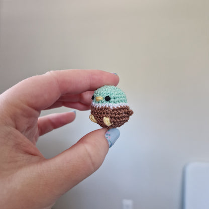Microcrochet duck crochet plushie
