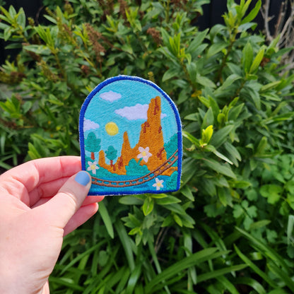 Big Thunder Mountain iron-on embroidered patch