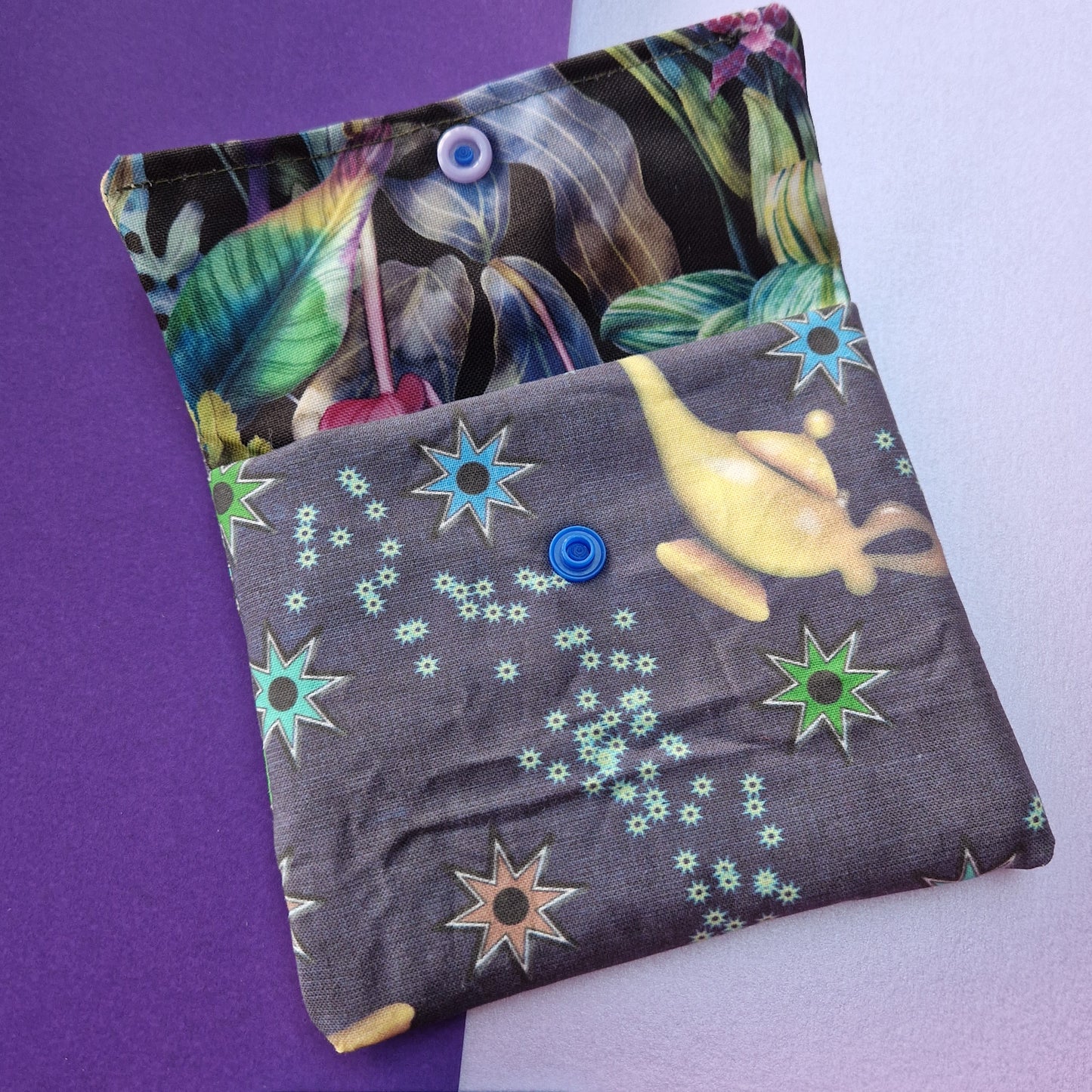 The Lamp double pocket Face Wipe Snap Pouch